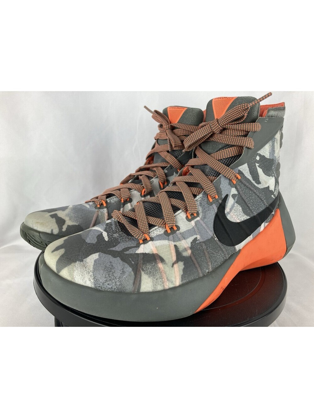 Men's Size 9 Nike Hyperdunk 2015 Camo Bright Crimson High Top Basketball Shoes